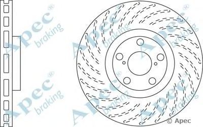 APEC BRAKING dsk2557 -  Тормозной диск